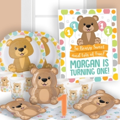 *Teddy Bear 1st Birthday Party Supplies